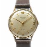 A Rotary 9ct gold wristwatch, crica 1960s, case diam. 32mm, 17 jewel manual wind movement, later
