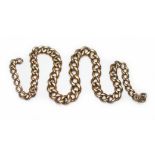 A part Albert chain, the links marked '375', length 31cm, wt. 24.2g.