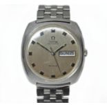 An Omega De Ville automatic calendar stainless steel wristwatch, circa 1970, case diam. 36mm, signed