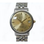 A Longines Admiral 10K gold filled automatic wristwatch, circa 1960s, case diam. 35mm, signed