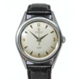 A Certina DS stainless steel automatic wristwatch, circa 1970, diam. 35mm, signed champagne dial