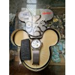 A Disney Ingersoll watch, in box with paperwork