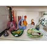 Art glass - 12 items including Murano