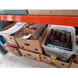 4 boxes of various books, mainly French and 2 boxes of Star Trek fact files