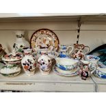 Mason’s Ironstone - 14 pieces including Mandalay, Regency, Chartreuse etc.