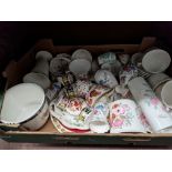 40 Wedgwood bone china items in various patterns including Golden Cockerel and Strawberry & Vine,
