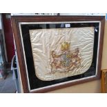A Preston Guild silk, dated 1902, framed and glazed.