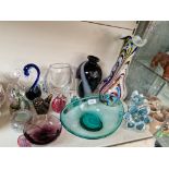 Art glass - 14 items including Maltese glass, Scottish glass etc.