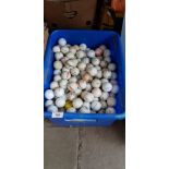 A box of golf balls.