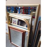 6 mirrors including gilt framed examples.