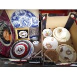 Two boxes of commemorative ware, Silver Jubilee and Coronation ware.