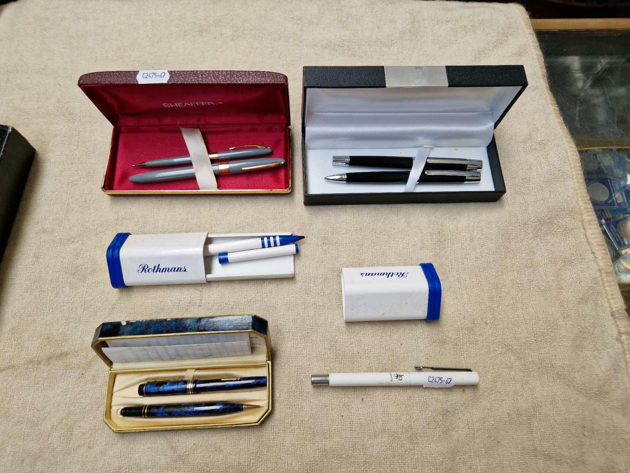 A collection of Pens including Parker, Sheaffer, Conway Stewart & Thierry Mugler.