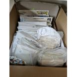 A box of stamps and FDCs.