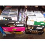 6 boxes of CDs, LPs + a CD player.
