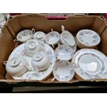 Paragon ‘Enchantment’ dinner wares including 8 soup coupes and stands - approx 31 pieces