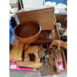 Box of wooden items