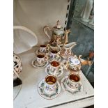 A Capodimonte coffee set.