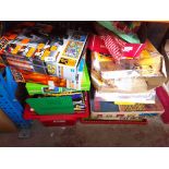 A large collection of boxed toys including Action Man