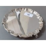 A silver footed dish, Birmingham, Adie Brothers Ltd, 1937, gross wt. 6.5ozt.