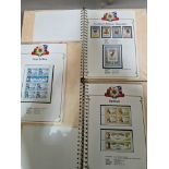 Three Stanley Gibbons Royal Wedding 1981 Charles and Diana stamp albums containing mint stamps