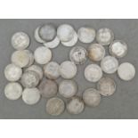 Victoria (1837-1901), thirty sixpences, various dates.