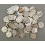 Edward VII (1902-1910), fifty four sixpences, various dates.