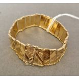 A 9 carat gold bracelet, by Smith & Pepper, Approx 15g.