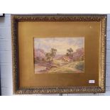 A Coleman, landscape, watercolour, 34.5cm x 24.5cm, signed, framed.