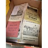 A box of approx. 100 non league football programmes.