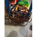 Two large wrought iron panels