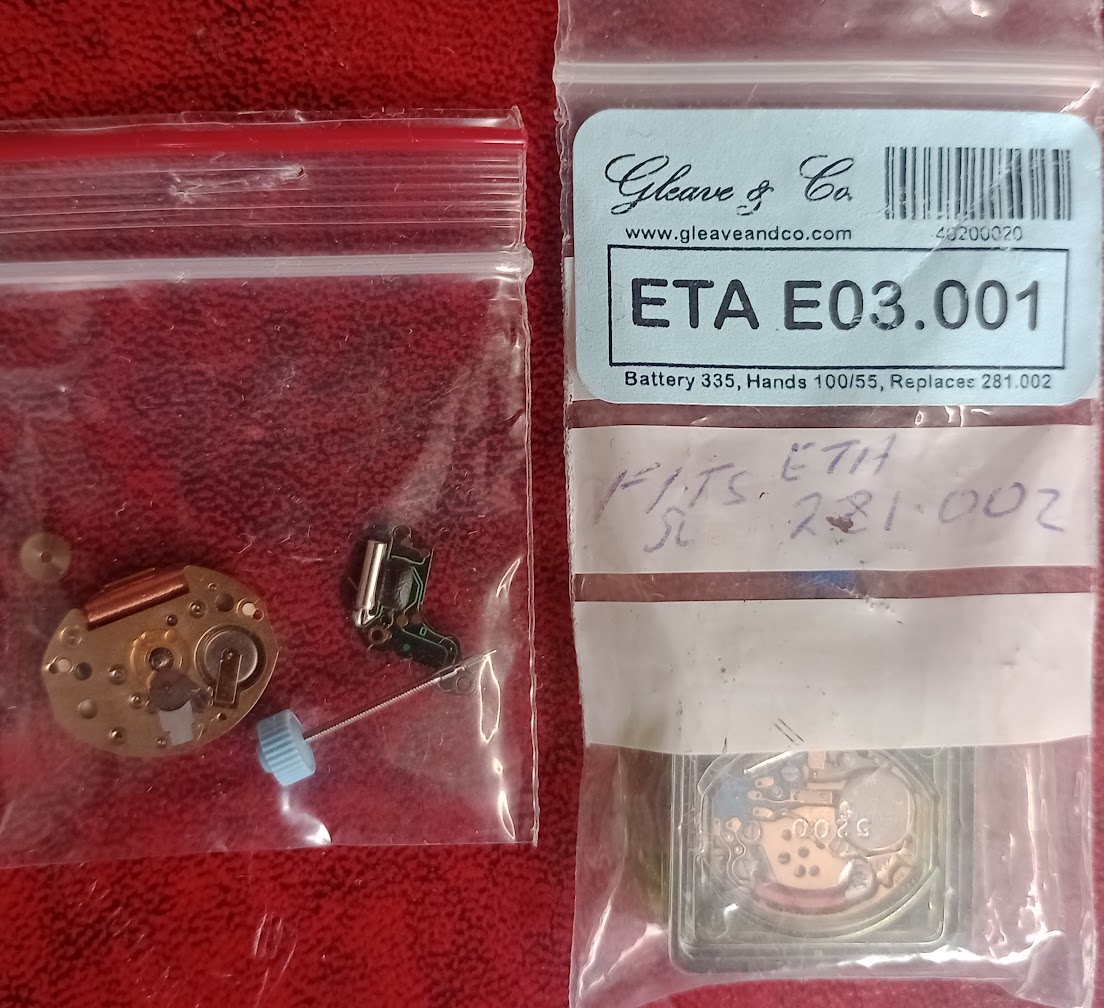 A tin of assorted watch parts including Omega, ETA etc. - Image 5 of 6