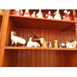 Beswick - 9 items, cats, dogs, panda etc.