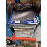 A collection of Astronomy Now magazines.