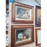 A pair of late 19th century school still life oils 32cm x 22cm each.