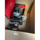 A box of cameras, etc.