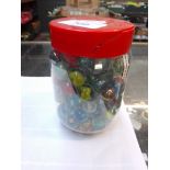 A jar of marbles