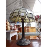 A Tiffany style lamp, height 60cm.