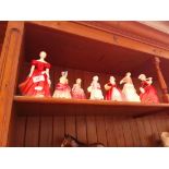 Eight assorted Royal Doulton ladies.