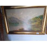 F.E. Jamieson A.K.A. Graham Williams, landscape, oil on canvas, 60cm x 40cm, signed, framed 74cm x