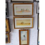 Three early 20th century school watercolours, North African scenes, signed H S Lynton, the larger