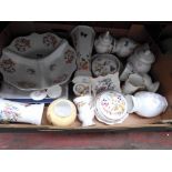 Aynsley china - 20 pieces including a boxed cheese plate with knife