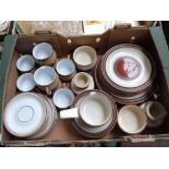 Denby table wares - ‘Potter’s Wheel’ 24 pieces, ‘Tan Linen’ 20 pieces