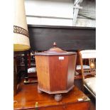 An Edwardian Georgian style mahogany coal hod, height 50cm.