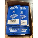 A box of approx. 100 Everton home programmes.