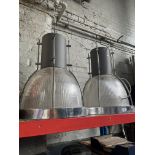 A pair of industrial lights.