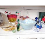 Art glass - 12 items together with 8 decorative ‘swizzle sticks’