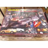 A Scalextric Le Mans 24 hour boxed set with cars, etc.