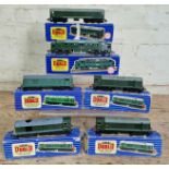 Six Hornby Dublo 00 gauge locomotives to include 1 x 3232 diesel electric loco 3-rail, 1 x 3233