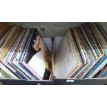 A collection of LPs, circa 1970s and later including Led Zeppelin etc. together with a box of CDs.