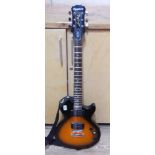 An Ephiphone Les Paul Special II LE electric guitar with practise amp.